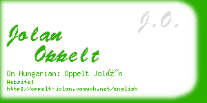 jolan oppelt business card